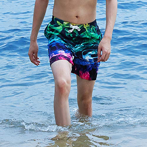 Funnycokid Bambini Nuotare Pantaloncini Stampato Divertente Quick Dry Costumi da Bagno Bambini Board Tronchi 5-16 Anni