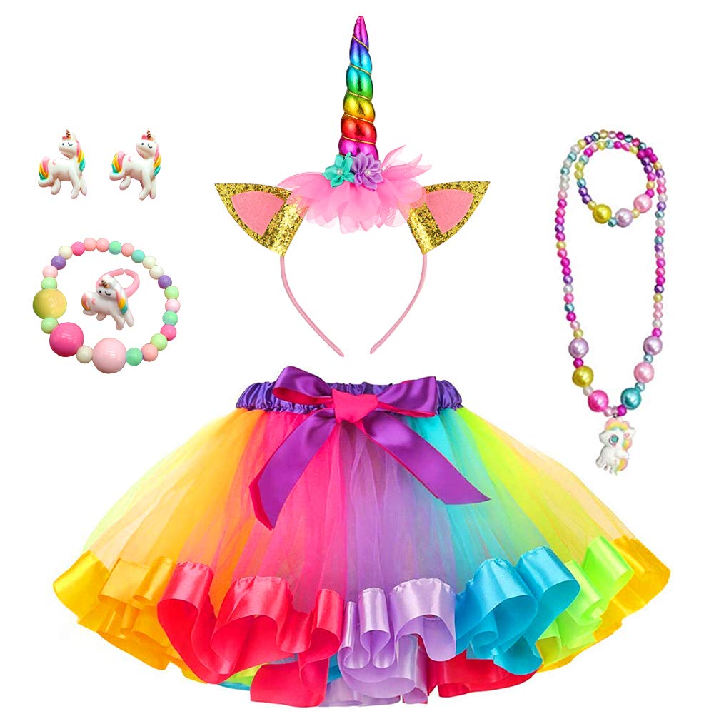 Elfin-Lore Gonna Tutu Bambina Principessa Tulle Sottoveste Ragazza per Balletto Danza Costumi di Carnevale 