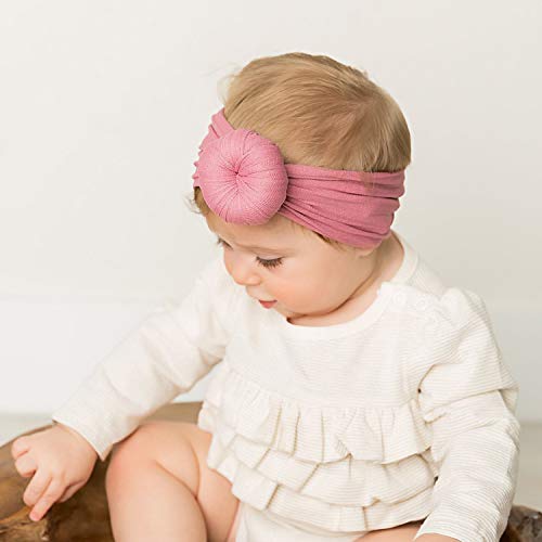 DRESHOW 5 Pezzi Bambini Fascia Per Capelli Fasce Bambina Neonata Elastica Fascia Neonato Fasce per Bambini Fasce Capelli Bambina Fascia Bambina Accessori Fasce